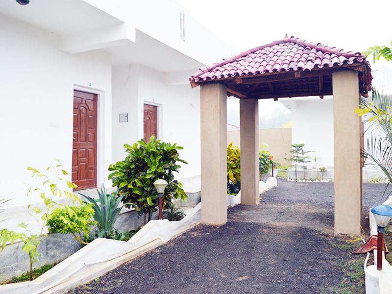 Garden path and gazebo